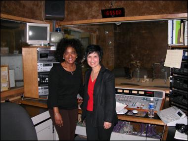 16.jpg - Diane w/ radio program director Rene Williams, WCLK, Atlanta, Ga