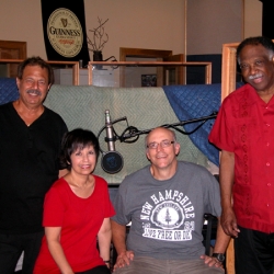 L-R Frank Marino, Diane, Chris Brown and Houston Person at Wildwood Studio