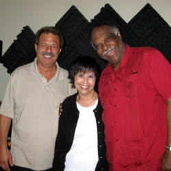 L-R Frank Marino, Diane and Houston Person at Mastermind Studio